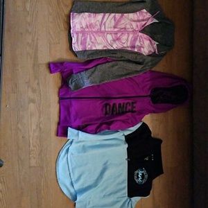 Lot of 3 Justice sweatshirts